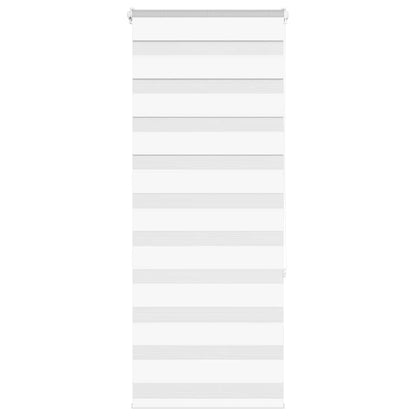 vidaXL Zebra Blind White 65x150 cm Fabric Width 60.9 cm Polyester