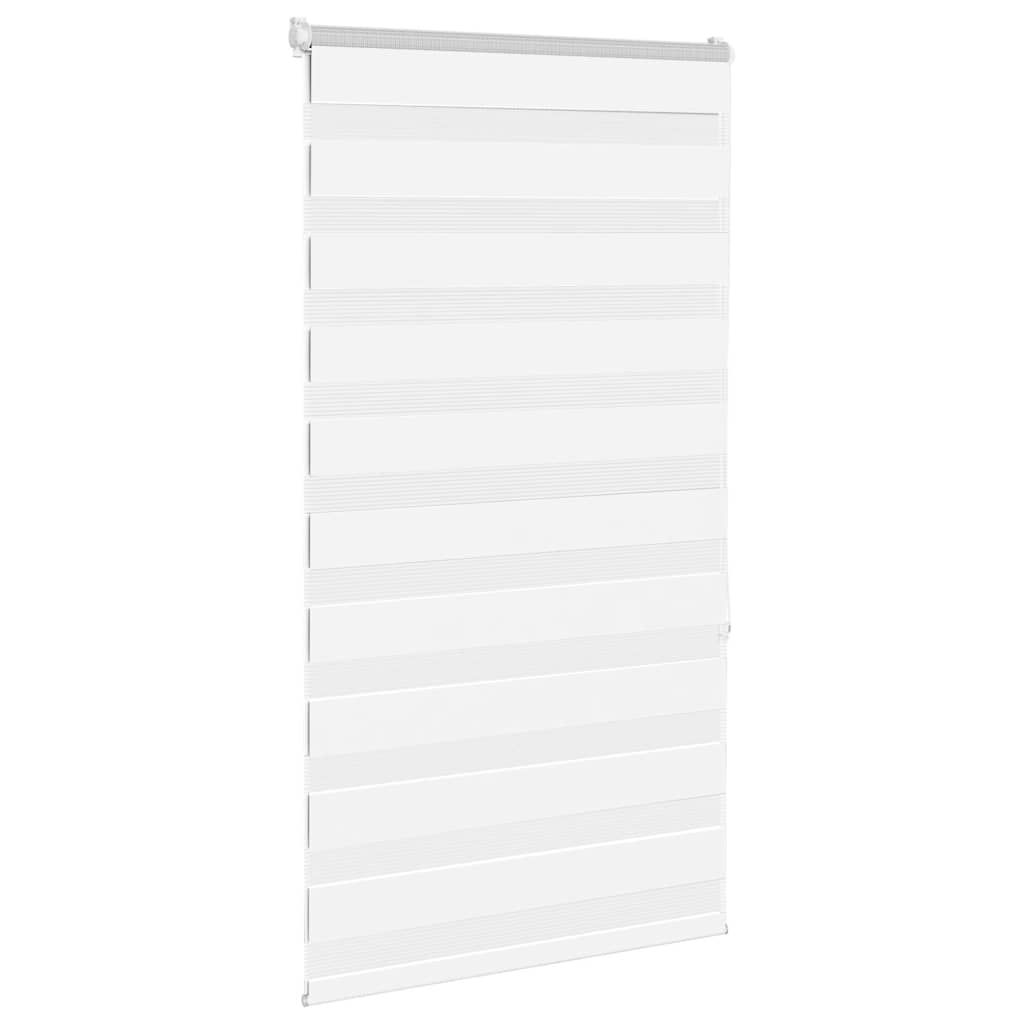 vidaXL Zebra Blind White 75x150 cm Fabric Width 70,9 cm Polyester