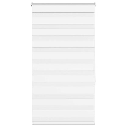 vidaXL Zebra Blind White 80x150 cm Fabric Width 75.9 cm Polyester