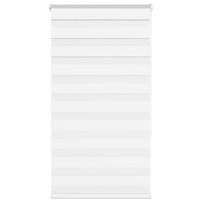 vidaXL Zebra Blind White 90x150 cm Fabric Width 85.9 cm Polyester