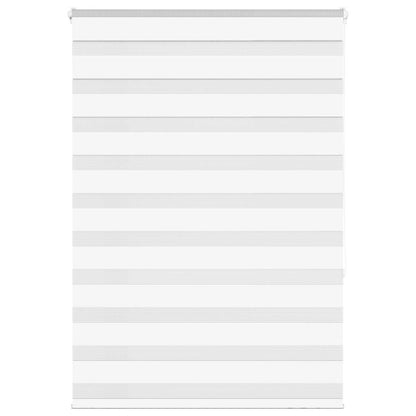 vidaXL Zebra Blind White 95x150 cm Fabric Width 90.9 cm Polyester