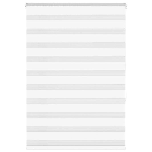 vidaXL Zebra Blind White 95x150 cm Fabric Width 90.9 cm Polyester