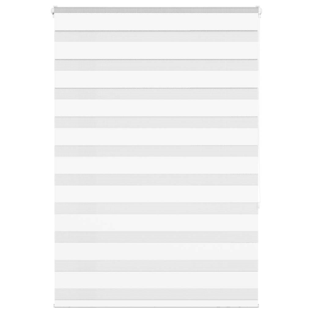 vidaXL Zebra Blind White 100x150 cm Fabric Width 95.9 cm Polyester