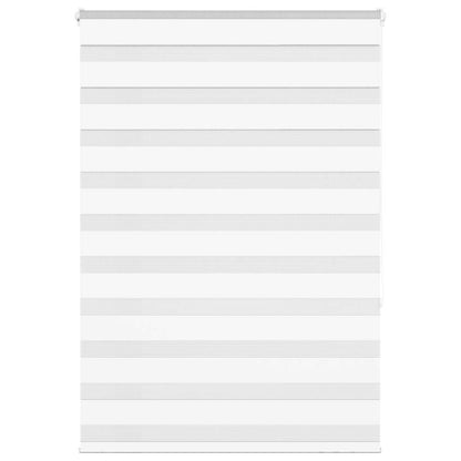 vidaXL Zebra Blind White 100x150 cm Fabric Width 95.9 cm Polyester