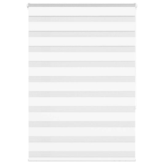 vidaXL Zebra Blind White 100x150 cm Fabric Width 95,9 cm Polyester