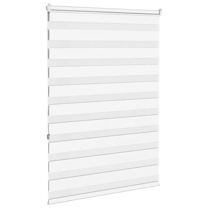 vidaXL Zebra Blind White 100x150 cm Fabric Width 95,9 cm Polyester