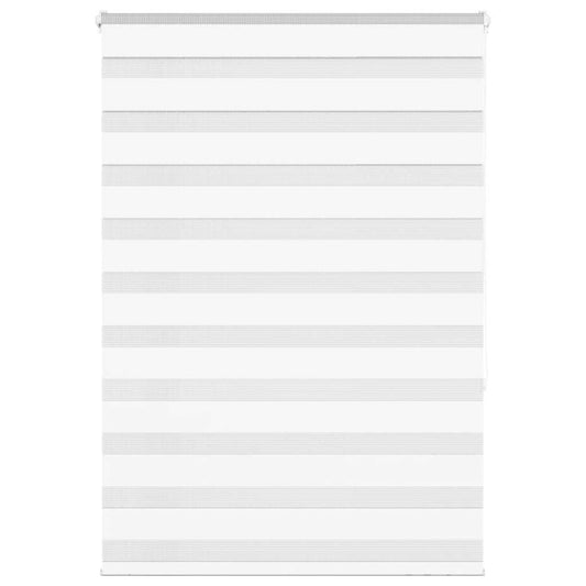 vidaXL Zebra Blind White 105x150 cm Fabric Width 100,9 cm Polyester