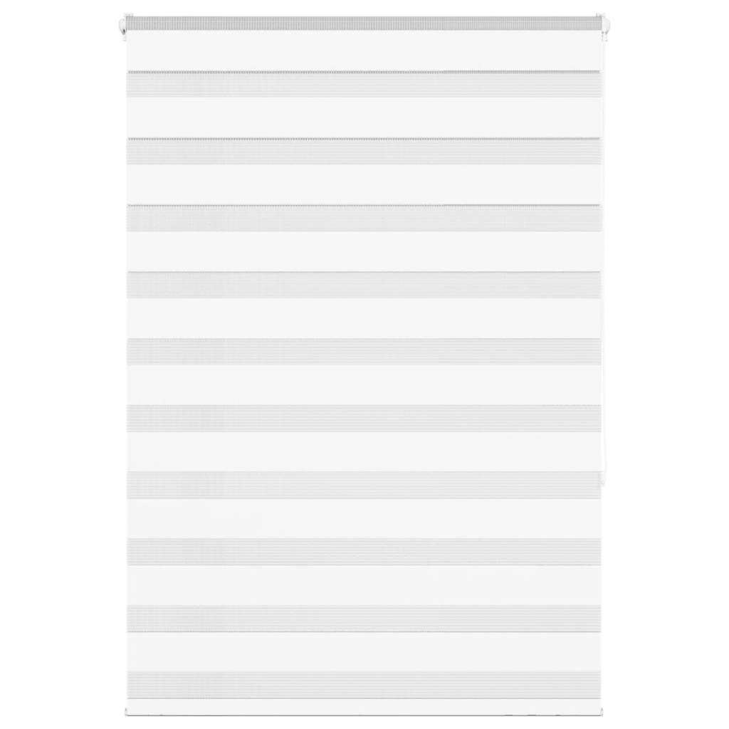 vidaXL Zebra Blind White 105x150 cm Fabric Width 100.9 cm Polyester