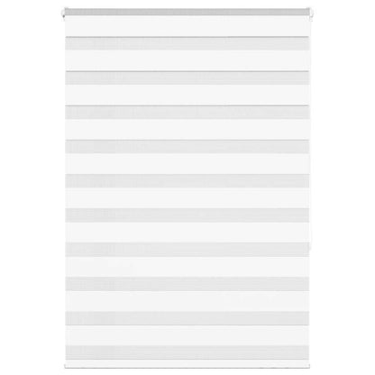 vidaXL Zebra Blind White 105x150 cm Fabric Width 100.9 cm Polyester