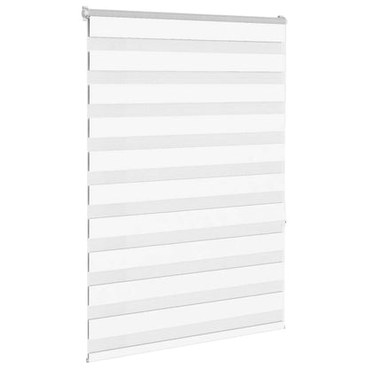 vidaXL Zebra Blind White 105x150 cm Fabric Width 100,9 cm Polyester