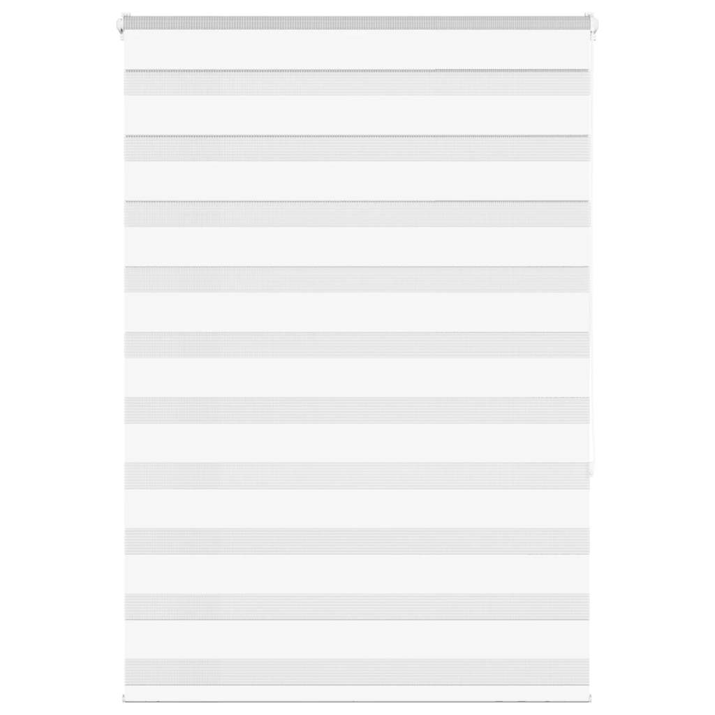 vidaXL Zebra Blind White 110x150 cm Fabric Width 105,9 cm Polyester