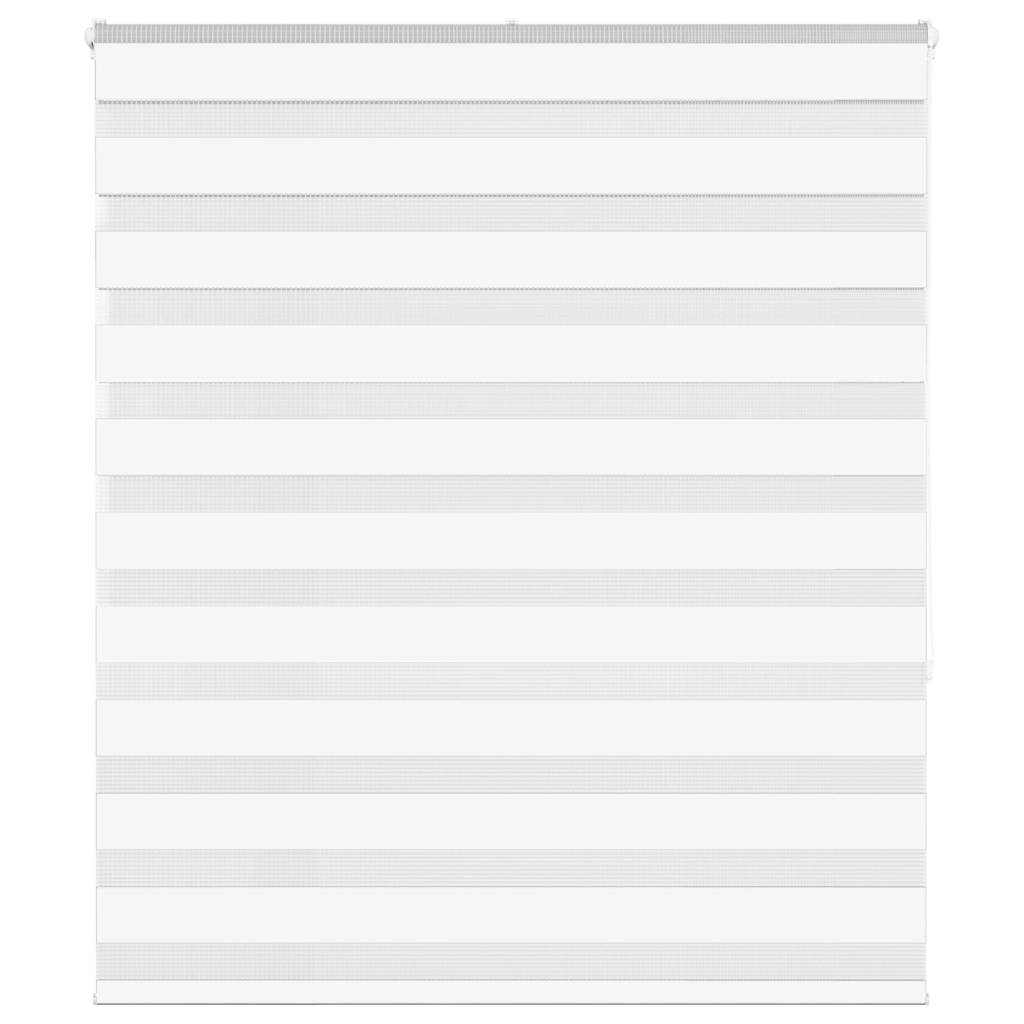 vidaXL Zebra Blind White 120x150 cm Fabric Width 115.9 cm Polyester