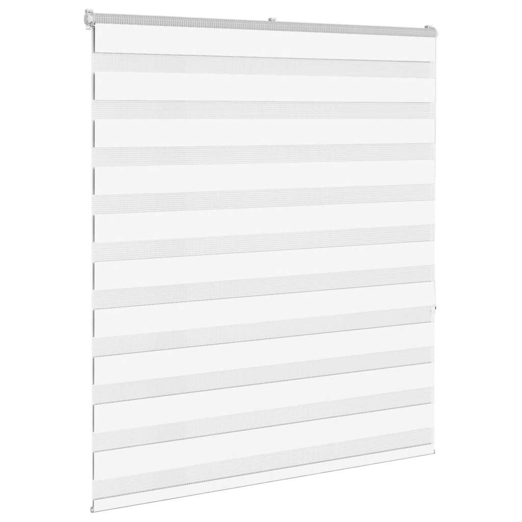 vidaXL Zebra Blind White 120x150 cm Fabric Width 115,9 cm Polyester