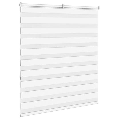 vidaXL Zebra Blind White 120x150 cm Fabric Width 115,9 cm Polyester