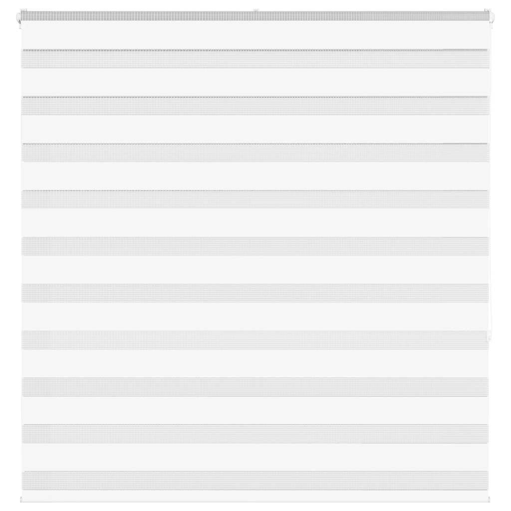 vidaXL Zebra Blind White 145x150 cm Fabric Width 140.9 cm Polyester