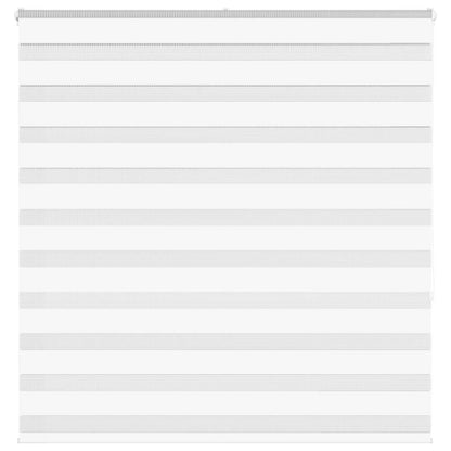vidaXL Zebra Blind White 145x150 cm Fabric Width 140.9 cm Polyester