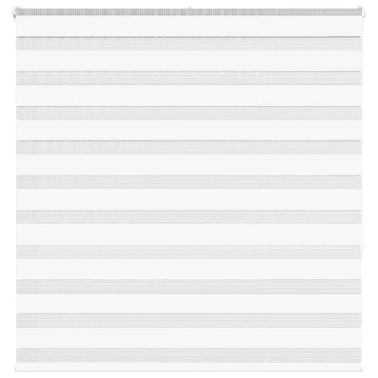 vidaXL Zebra Blind White 145x150 cm Fabric Width 140.9 cm Polyester