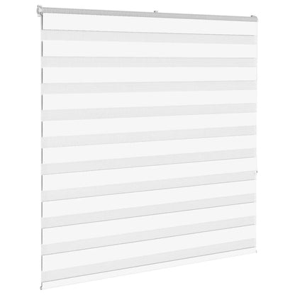 vidaXL Zebra Blind White 145x150 cm Fabric Width 140.9 cm Polyester