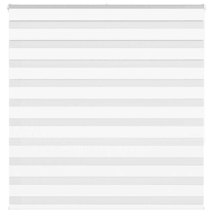 vidaXL Zebra Blind White 150x150 cm Fabric Width 145.9 cm Polyester
