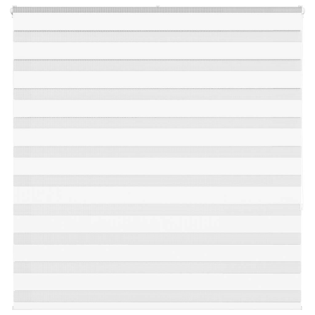 vidaXL Zebra Blind White 150x150 cm Fabric Width 145,9 cm Polyester