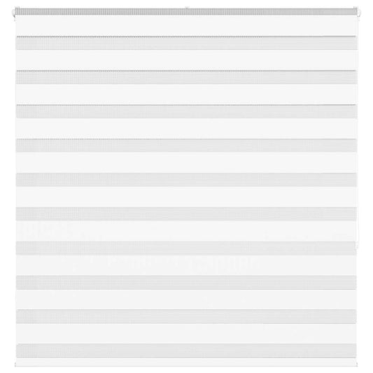 vidaXL Zebra Blind White 150x150 cm Fabric Width 145,9 cm Polyester