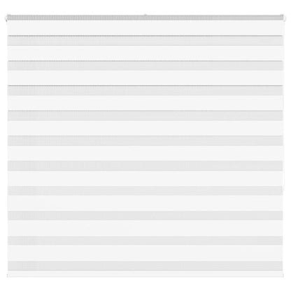 vidaXL Zebra Blind White 155x150 cm Fabric Width 150.9 cm Polyester