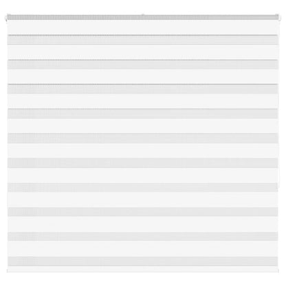 vidaXL Zebra Blind White 160x150 cm Fabric Width 155.9 cm Polyester