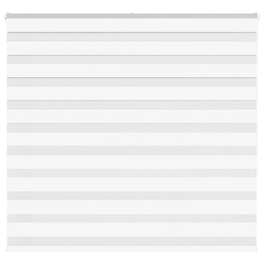 vidaXL Zebra Blind White 160x150 cm Fabric Width 155.9 cm Polyester