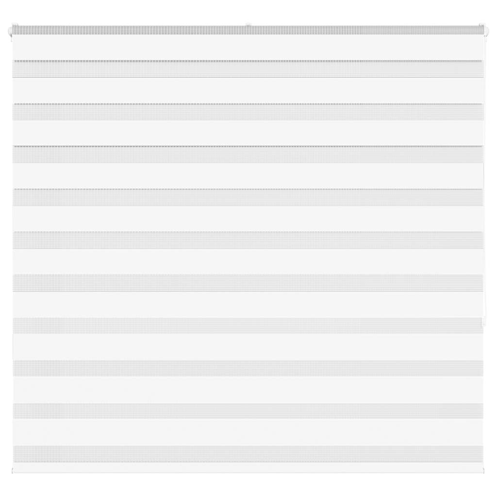 vidaXL Zebra Blind White 160x150 cm Fabric Width 155,9 cm Polyester