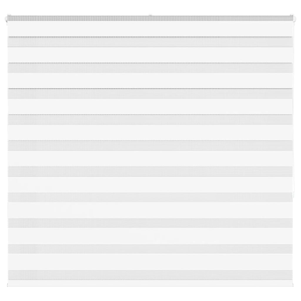 vidaXL Zebra Blind White 165x150 cm Fabric Width 160.9 cm Polyester