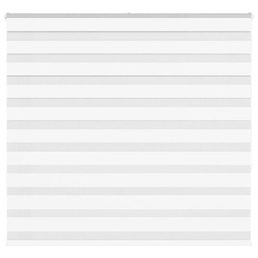 vidaXL Zebra Blind White 165x150 cm Fabric Width 160.9 cm Polyester
