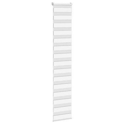 vidaXL Zebra Blind White 45x200 cm Fabric Width 40.9 cm Polyester