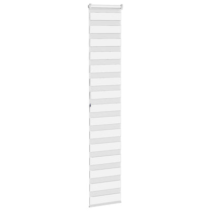 vidaXL Zebra Blind White 45x200 cm Fabric Width 40.9 cm Polyester