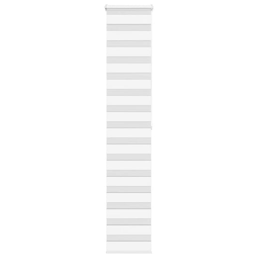 vidaXL Zebra Blind White 50x200 cm Fabric Width 45.9 cm Polyester