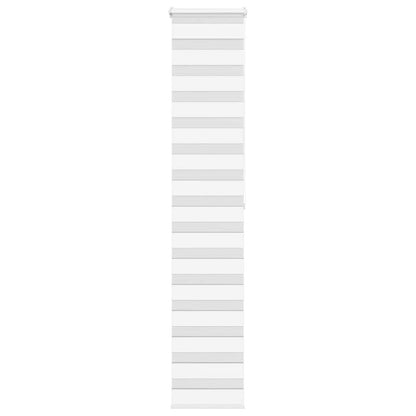 vidaXL Zebra Blind White 50x200 cm Fabric Width 45,9 cm Polyester