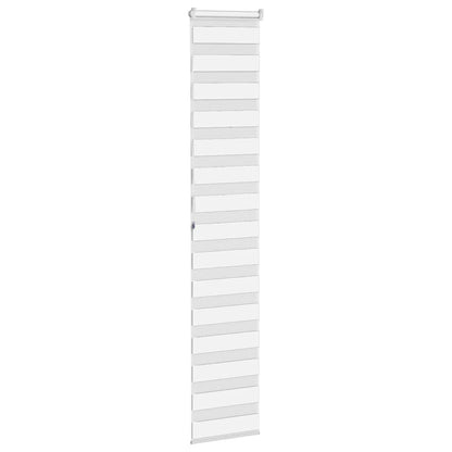 vidaXL Zebra Blind White 50x200 cm Fabric Width 45.9 cm Polyester