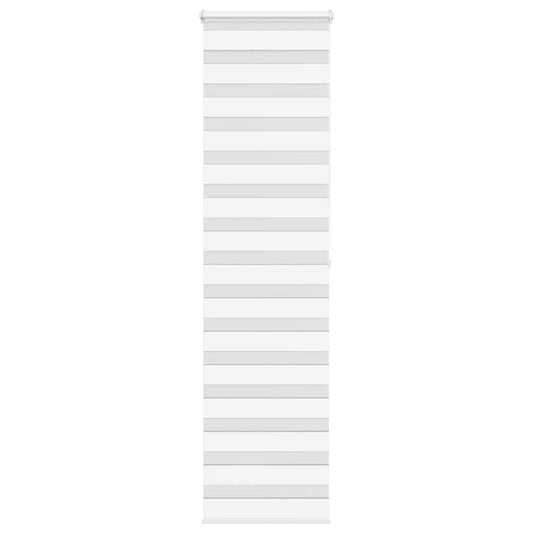 vidaXL Zebra Blind White 65x200 cm Fabric Width 60,9 cm Polyester