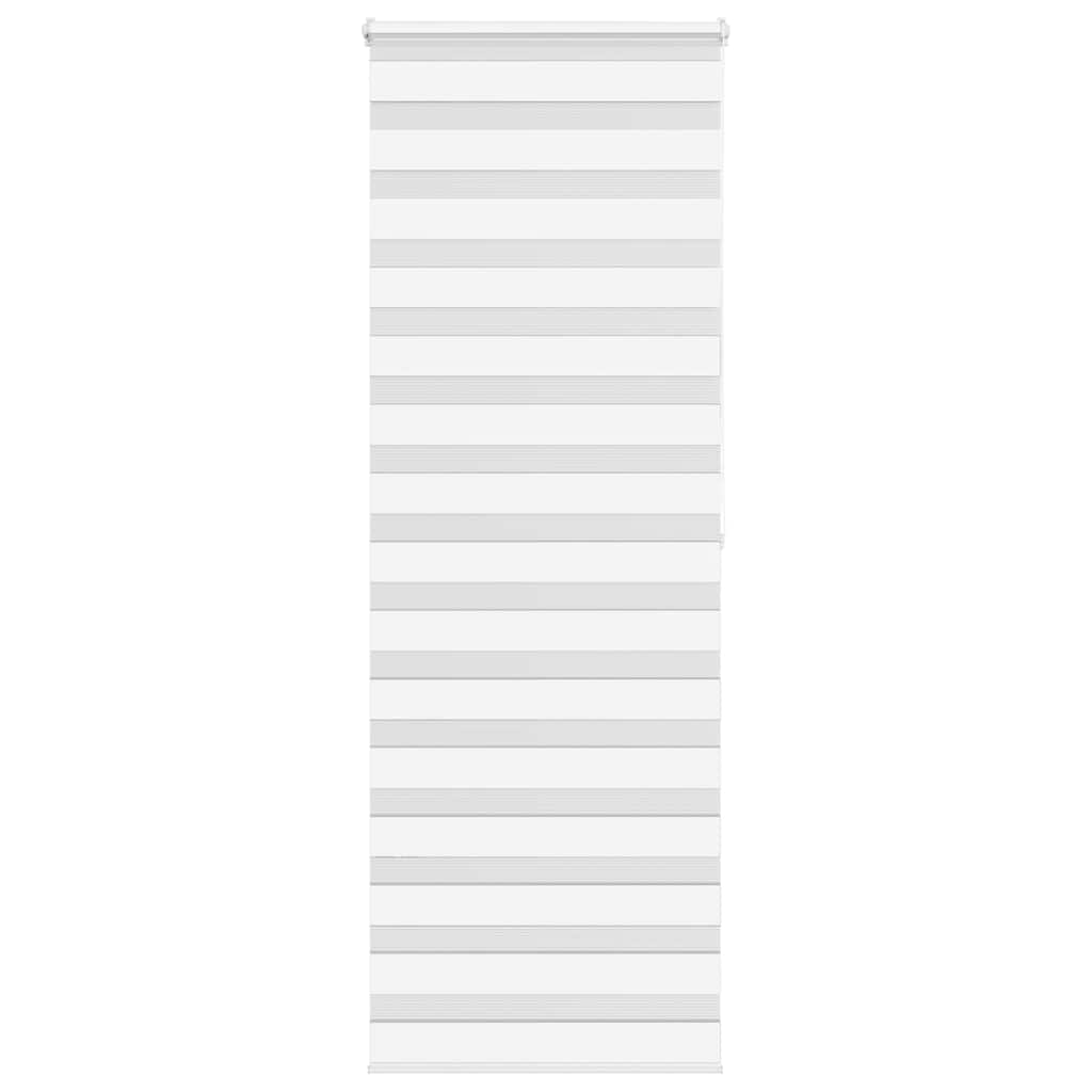 vidaXL Zebra Blind White 70x200 cm Fabric Width 65,9 cm Polyester