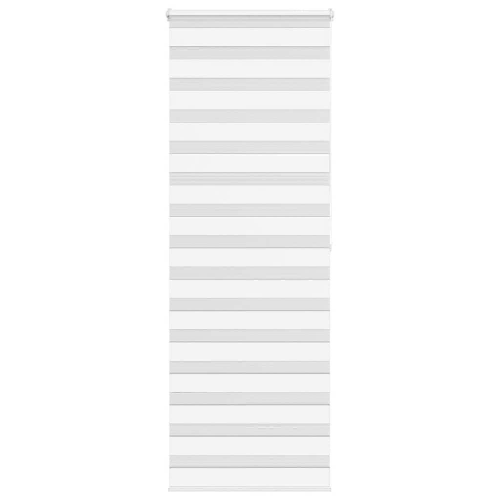 vidaXL Zebra Blind White 75x200 cm Fabric Width 70,9 cm Polyester