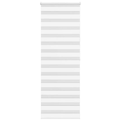 vidaXL Zebra Blind White 90x200 cm Fabric Width 85.9 cm Polyester