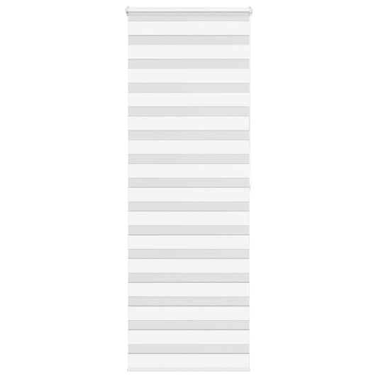 vidaXL Zebra Blind White 90x200 cm Fabric Width 85.9 cm Polyester