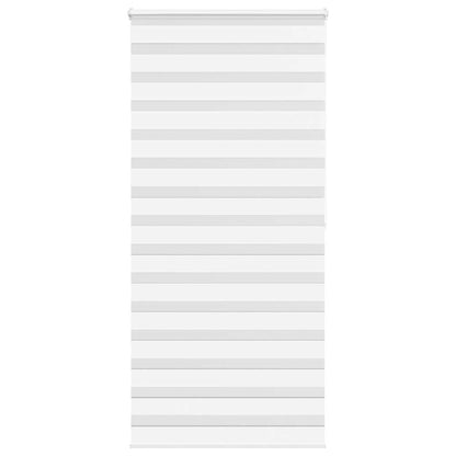 vidaXL Zebra Blind White 95x200 cm Fabric Width 90.9 cm Polyester