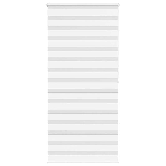 vidaXL Zebra Blind White 100x200 cm Fabric Width 95,9 cm Polyester