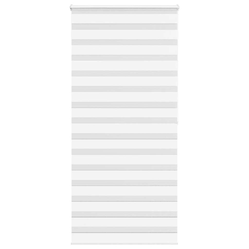 vidaXL Zebra Blind White 105x200 cm Fabric Width 100,9 cm Polyester