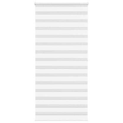 vidaXL Zebra Blind White 105x200 cm Fabric Width 100,9 cm Polyester