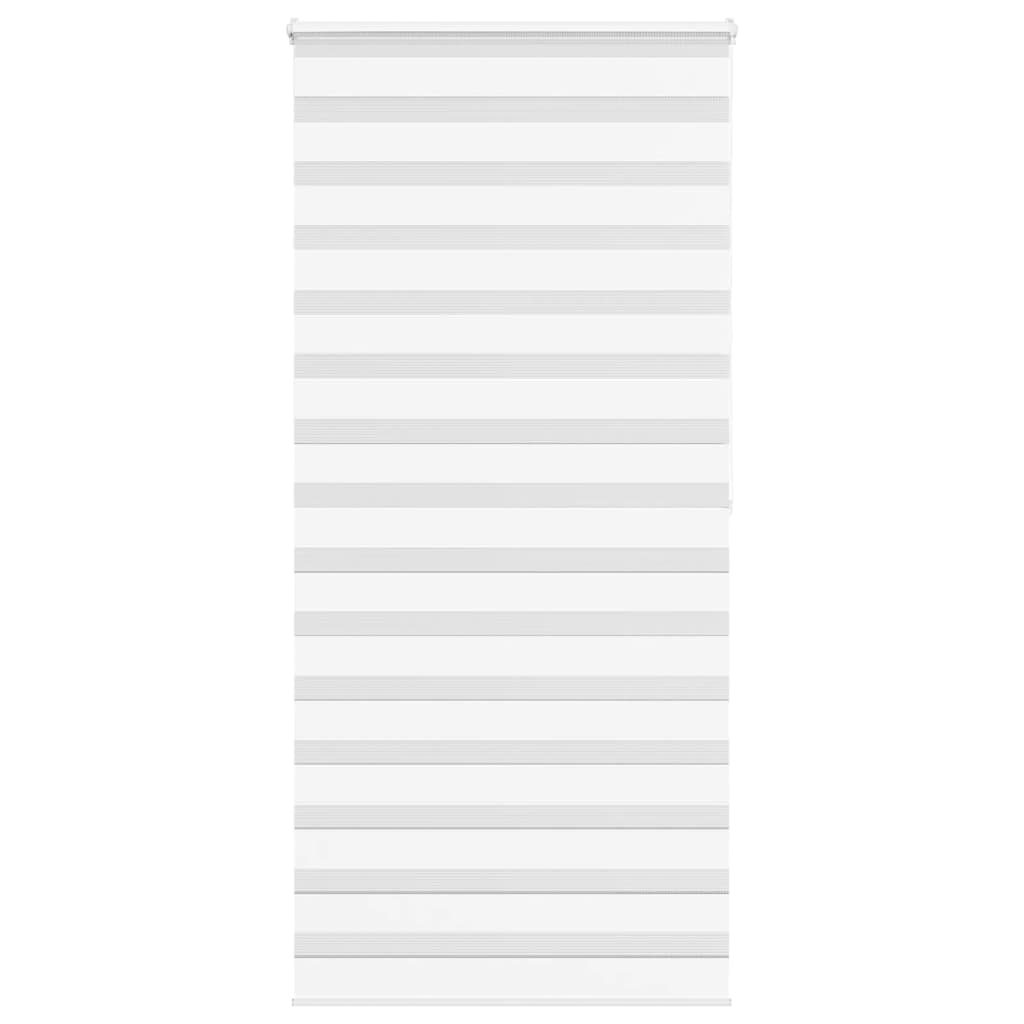 vidaXL Zebra Blind White 115x200 cm Fabric Width 110,9 cm Polyester