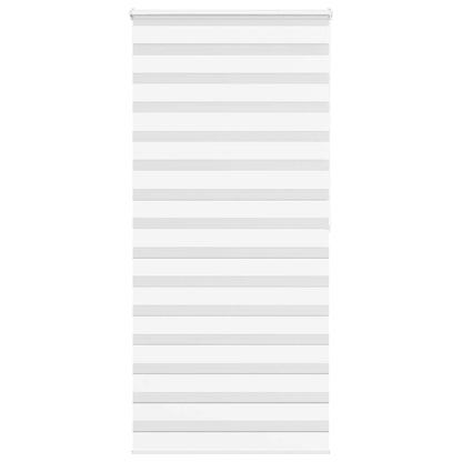 vidaXL Zebra Blind White 115x200 cm Fabric Width 110,9 cm Polyester