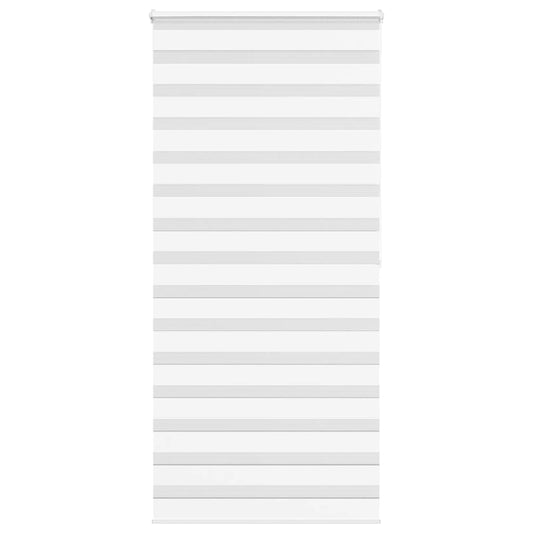 vidaXL Zebra Blind White 115x200 cm Fabric Width 110,9 cm Polyester