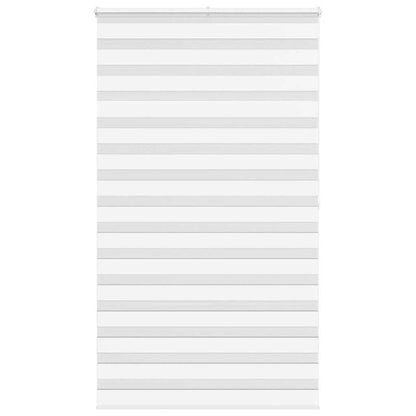 vidaXL Zebra Blind White 120x200 cm Fabric Width 115,9 cm Polyester