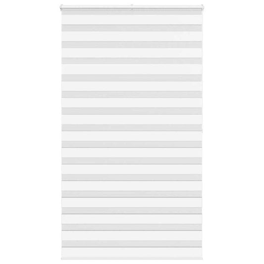 vidaXL Zebra Blind White 120x200 cm Fabric Width 115,9 cm Polyester